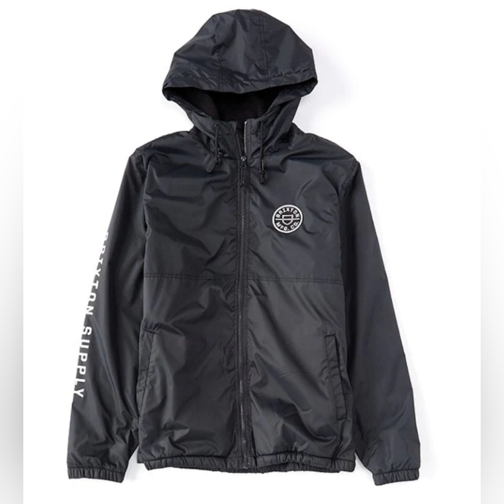 Brixton Hooded Jacket - Black - XL
